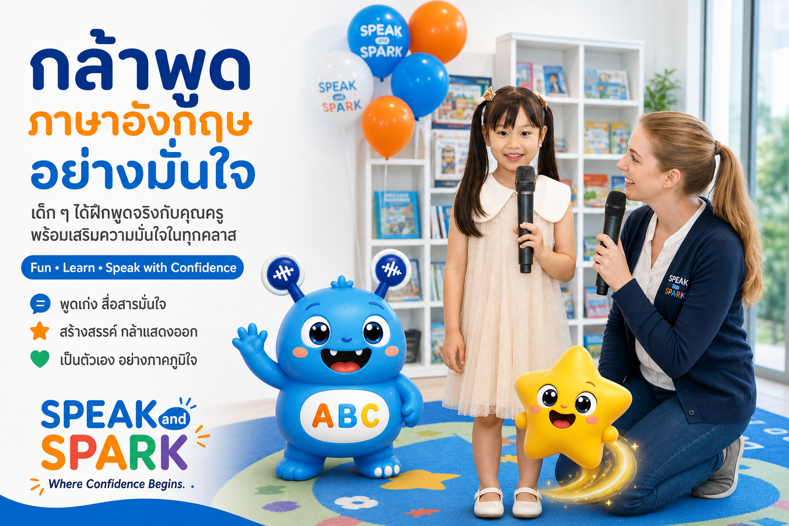 Speak and Spark — กล้าพูดภาษาอังกฤษอย่างมั่นใจ